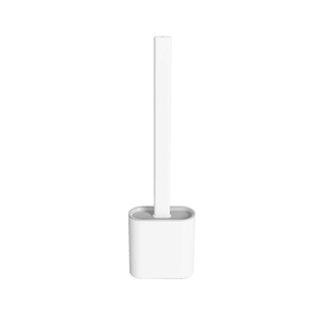 home & garden : ToiletClean - Zelfklevende Siliconen Borstel - Wit in Wit Wit van Pantino