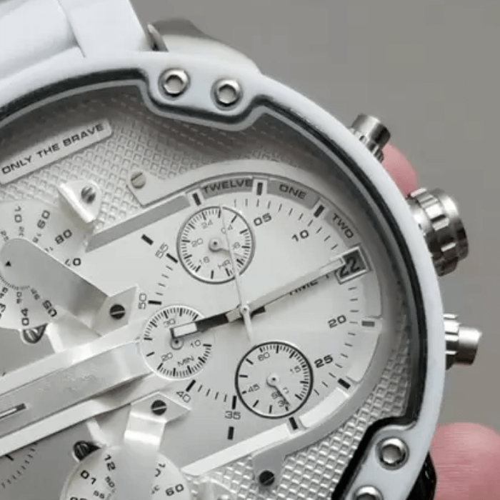 watches : Horloge Heren Zilver-Zwart - Relogio Quartz Herenhorloge in van Pantino